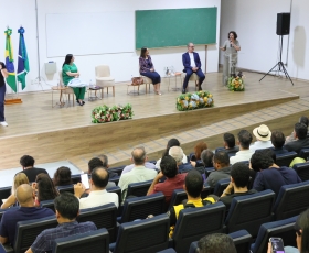 Cerimônia de inauguração do Laboratório de Inteligência Artificial e Boas-Vindas a 1ª Turma de IA. 26/03/2016. Foto: Beto Monteiro/Ascom GRE
